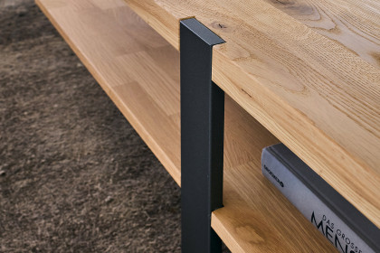 Steel living von Thielemeyer - Couchtisch 720033 Wildeiche gebürstet
