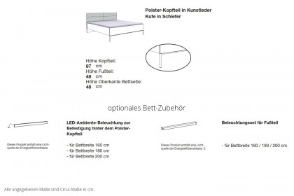 Parma von Wiemann - Schlafzimmer-Set mit Doppelbett champagner