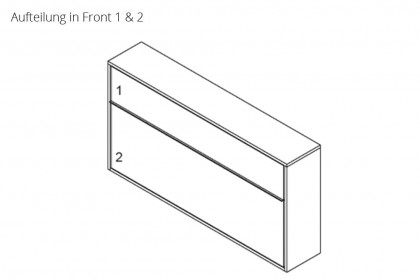 loop von Rudolf - Schrankklappbett quer mit Stauraum cotton - himbeer