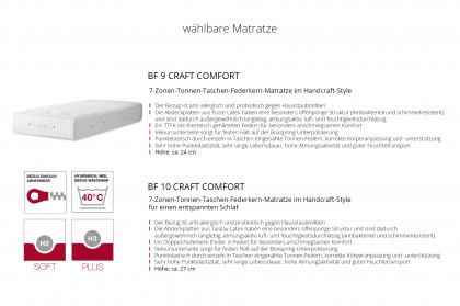 Liverpool von RUF Betten - Boxspringbett in Komforthöhe beige