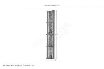 Torido von Hartmann - Highboard 7112 Lack weiß/ Riffeiche