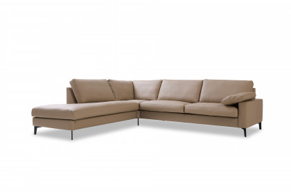 CL 500 von Erpo Polstermöbel - Ledersofa links taupe