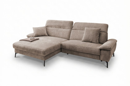 Cancelli von Benformato - Ecksofa Ausführung links braun