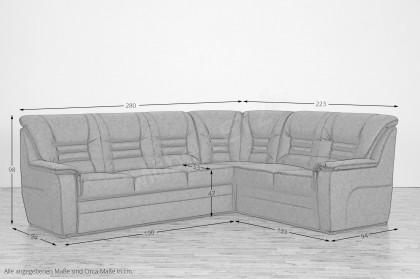 Merlin von Matex - Polsterecke rechts dunkelgrau