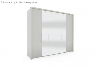 Monaco 2000 von Wiemann - Dreh-Falttürenschrank Glas champagner