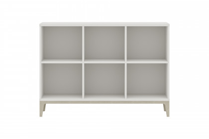 Cutie-Lea von YUNY by Paidi - Sideboard 6F mit 6 Fächern off-white - Soapy Oak