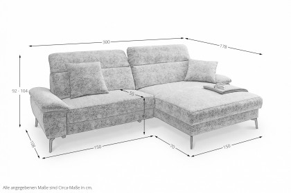 Cancelli von Benformato - Eckcouch Ausführung rechts creme