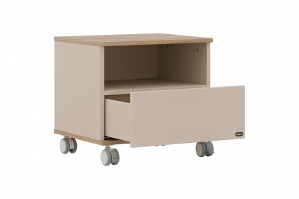 Hazel von YUNY by Paidi - Rollcontainer cashmere-beige - Eiche-Montana