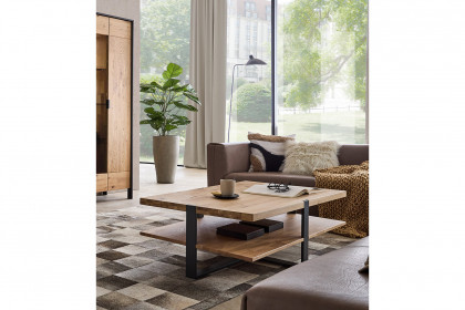 Steel living von Thielemeyer - Couchtisch 720031 Wildeiche gebürstet
