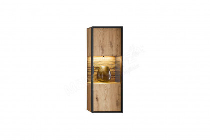 Steel living von Thielemeyer - Hängevitrine 720732 Wildeiche gebürstet