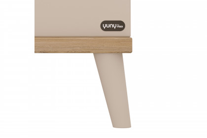 Hazel von YUNY by Paidi - Nachtkommode cashmere-beige - Eiche-Montana