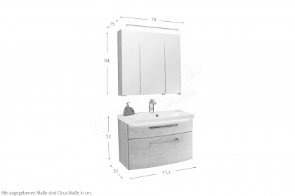 Vuelta-Care von puris - Badezimmer mit Eiche natur