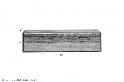 Steel living von Thielemeyer - Lowboard 720293 Wildeiche gebürstet