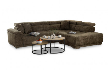 Fondi von Grant Factory - Eckcouch rechts dunkelgrün