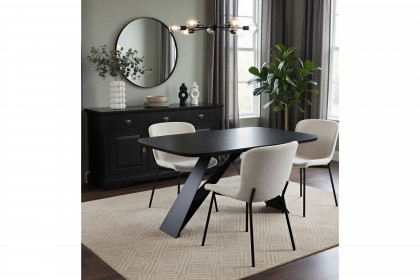 Black Smooth von SIT Möbel - Esstisch mit Wangengestell