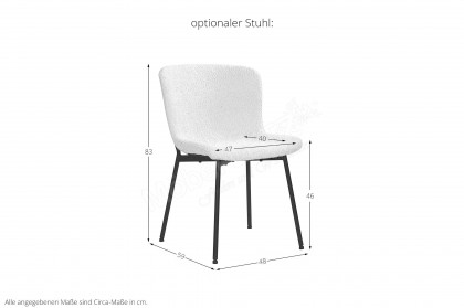 Black Smooth von SIT Möbel - Esstisch mit Wangengestell