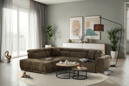 Fondi von Grant Factory - Eckcouch links dunkelgrün