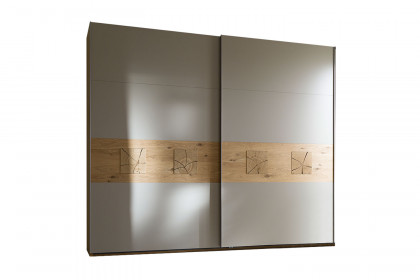 Multiline von SCHÖNER WOHNEN - Schweber Balkeneiche/ satingrau 2-türig