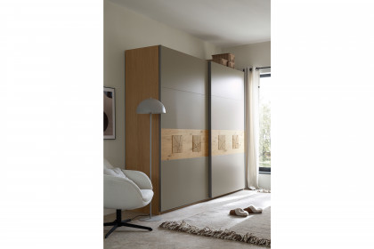 Multiline von SCHÖNER WOHNEN - Schweber Balkeneiche/ satingrau 2-türig