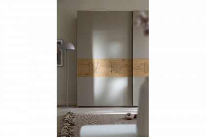 Multiline von SCHÖNER WOHNEN - Schweber Balkeneiche/ satingrau 2-türig