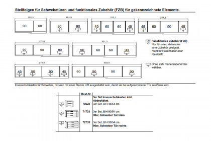Multiline von SCHÖNER WOHNEN - Schweber Balkeneiche/ satingrau 2-türig
