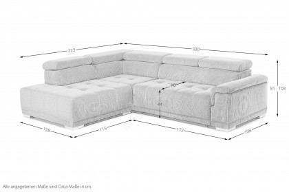 Fondi von Matex - Eckcouch links dunkelgrün