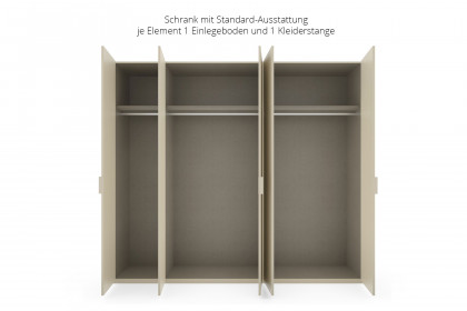 Fifty von Rauch Orange - Schrank champagner ca. 251 cm breit