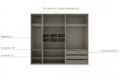 Fifty von Rauch Orange - Schrank champagner ca. 251 cm breit