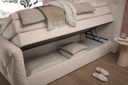 Indiana-Dream von ED-Lifestyle - Boxspringbett 180 ivory