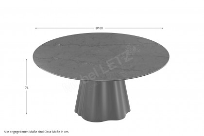 Piana von Akante - Esszimmertisch in Marmoroptik Fiorentino