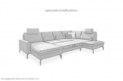 PN-EM20028 von Polinova - Polstergarnitur Ausführung rechts steel