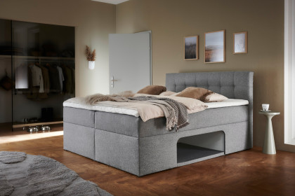 Petty von Sofa-Team - Boxbett mit Haustierhöhle hellgrau