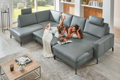 PN-EM20028 von Polinova - Polstergarnitur Ausführung links steel