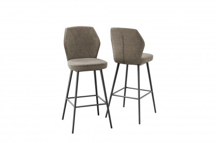 Varsovie von Akante - Tresenstuhl beige/ mattschwarz