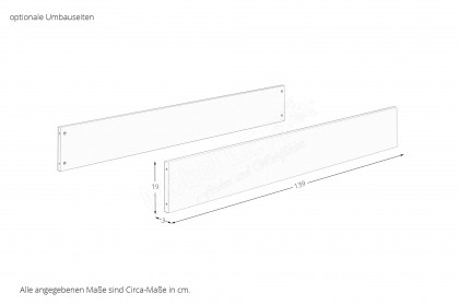 Cutie-Lea von YUNY by Paidi - Kinderbett 70x140 mit Lattenrost off-white