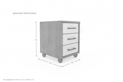 Achat von Priess - Wangenschreibtisch Artisan-Eiche