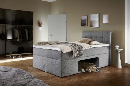 Petty von Sofa-Team - Boxbett mit Haustierhöhle in Hellgrau