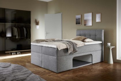 Petty von Sofa-Team - Boxbett mit Haustierhöhle in Hellgrau