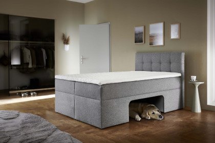 Petty von Sofa-Team - Boxbett mit Haustierhöhle in Hellgrau