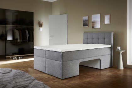 Petty von Sofa-Team - Boxbett mit Haustierhöhle in Hellgrau