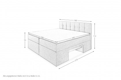 Shelfie-Dream von Sofa-Team - Boxbett mit Regalnische hellgrau
