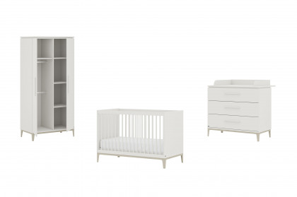 Cutie-Lea von YUNY by Paidi - Babyzimmer-Einrichtung off-white - Soapy-Oak