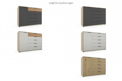 Cadiz von Wiemann - Sideboard ca. 120 cm breit graphit - Riffholz