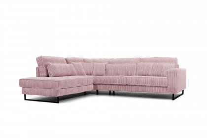 Icon-LE26 von Exxpo - Ecksofa links lilarose