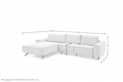 MR 9450 von Musterring - Ecksofa links naturel