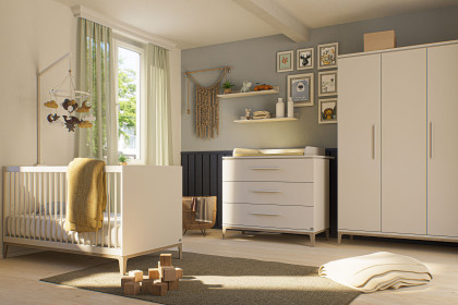Cutie-Lea von YUNY by Paidi - Babyzimmer: Schrank, Bett, Wickelkommode