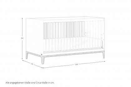 Cutie-Lea von YUNY by Paidi - Babyzimmer: Schrank, Bett, Wickelkommode