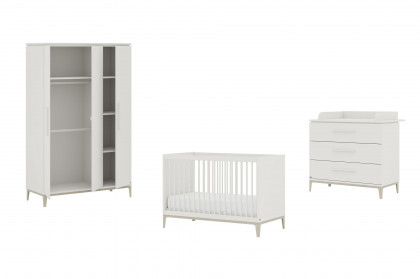 Cutie-Lea von YUNY by Paidi - Babyzimmer: Schrank, Bett, Wickelkommode