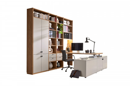 Kira-System von Musterring - Arbeitsplatz mit viel Stauraum