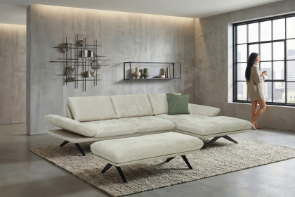 KOINOR Elements - Eckcouch Ausführung rechts creme